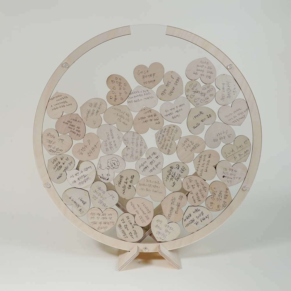 Personalized Drop Box Guest Book | Custom Names & Date Application by Dattda (Standard Size)