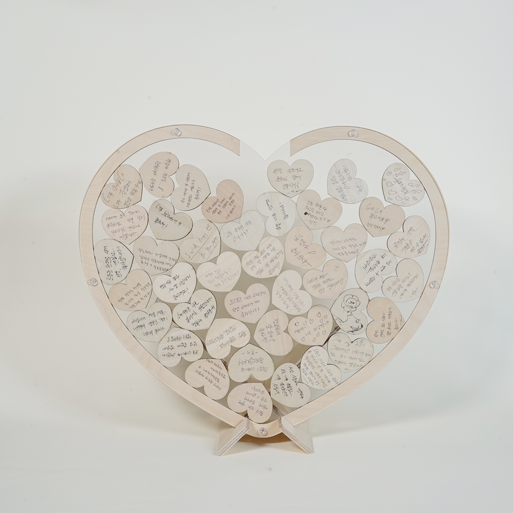 Personalized Drop Box Guest Book | Custom Names & Date Application by Dattda (Standard Size)