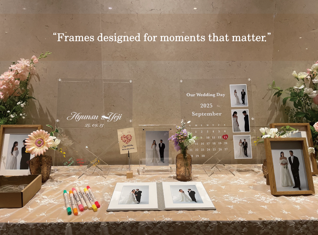 Acrylic Wedding Calendar Photo Frame