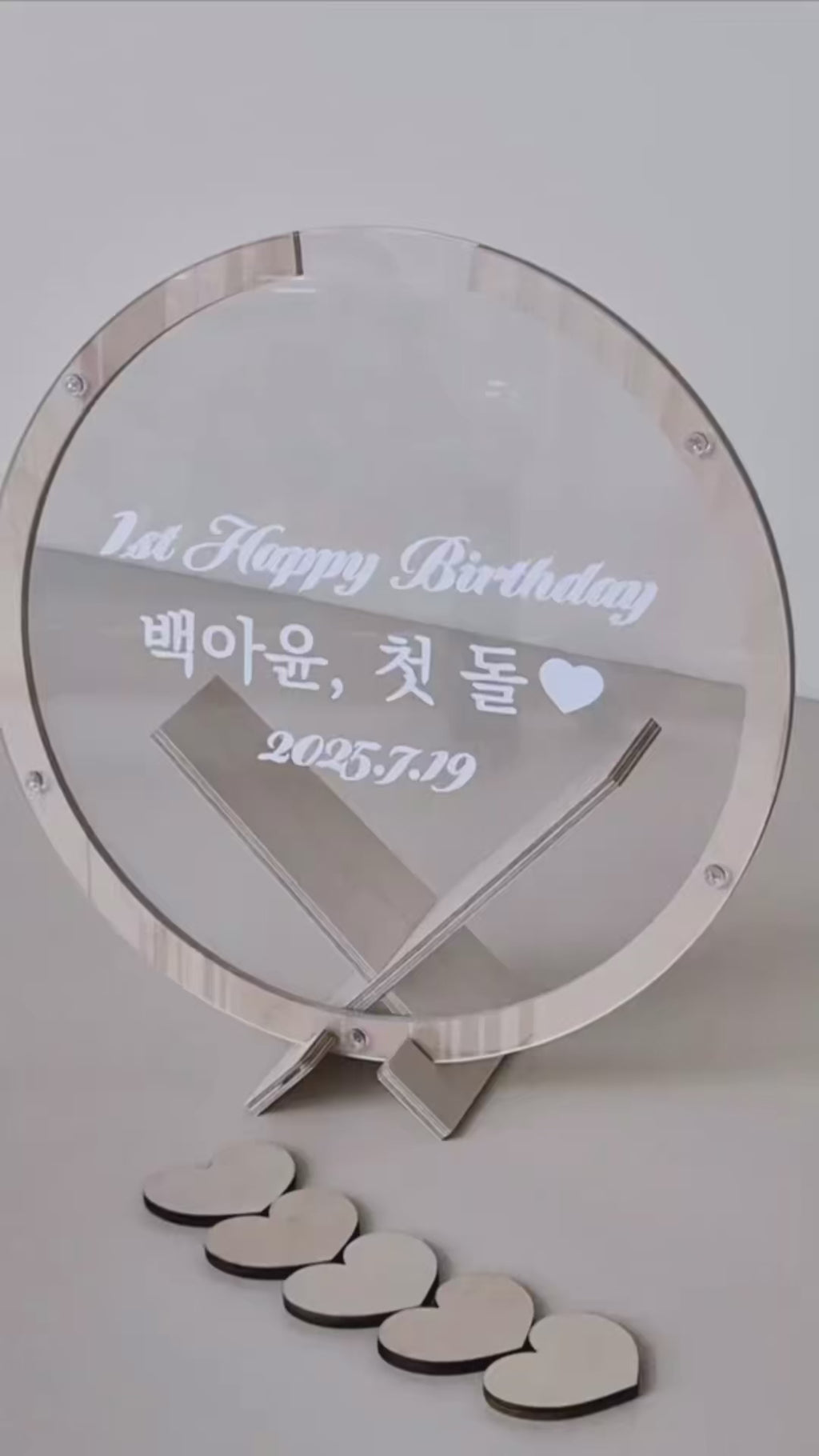 Personalized Drop Box Guest Book | Custom Names & Date Application by Dattda (Mini Size)